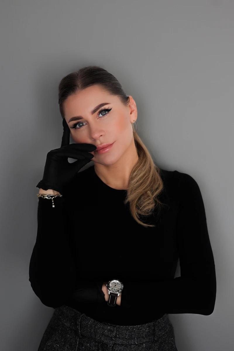 Portrait of Dr. Teska in black